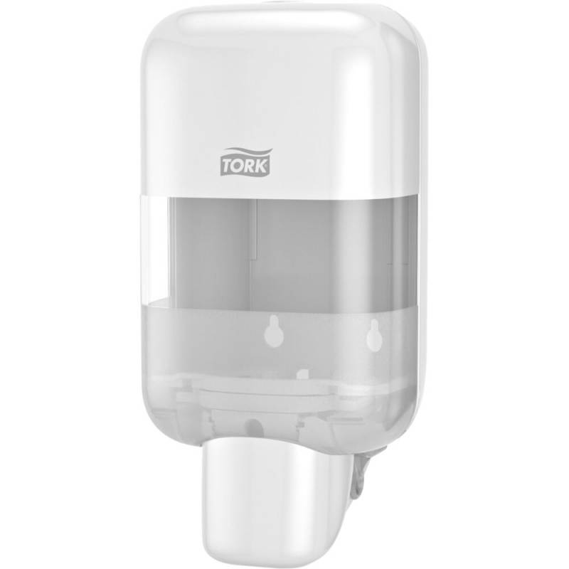 Dispenser, Tork S5 Mini, 525 ml, hvid, plast, til desinfektions- og s&aelig;be refill