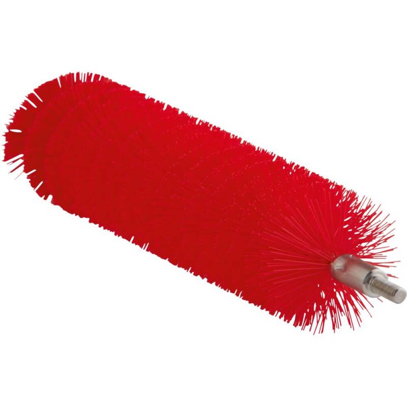 R&oslash;rrenserhoved, Vikan, 20cm, &Oslash;4cm, r&oslash;d, polyester/rustfrit st&aring;l, medium *Denne vare tages ikke retur*