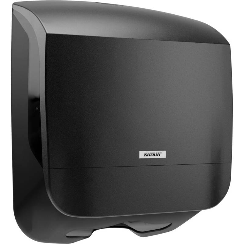 Dispenser, Katrin, S, 13,5x30x30,3cm, sort, plast
