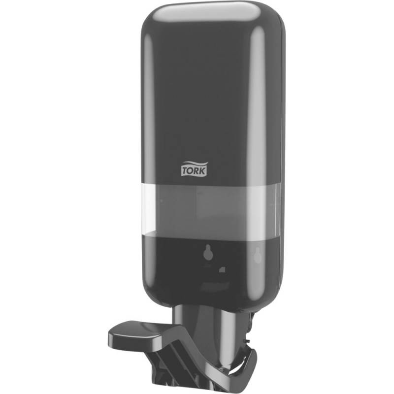 Dispenser, Tork S4, 1 l, sort, plast, til refill, med albuegreb