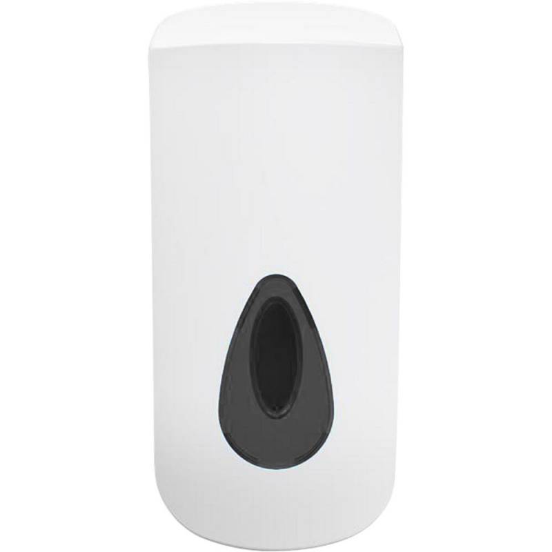 Dispenser, Modular, neutral, 800 ml, hvid, plast, manuel, gr&aring; skueglas, til poserefiller, skum