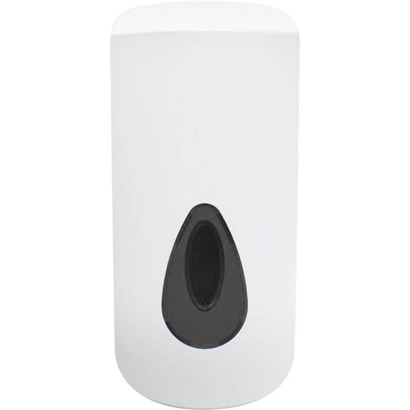 Dispenser, Modular, neutral, 900 ml, hvid, plast, manuel, gr&aring; skueglas, til p&aring;fyldning af skum