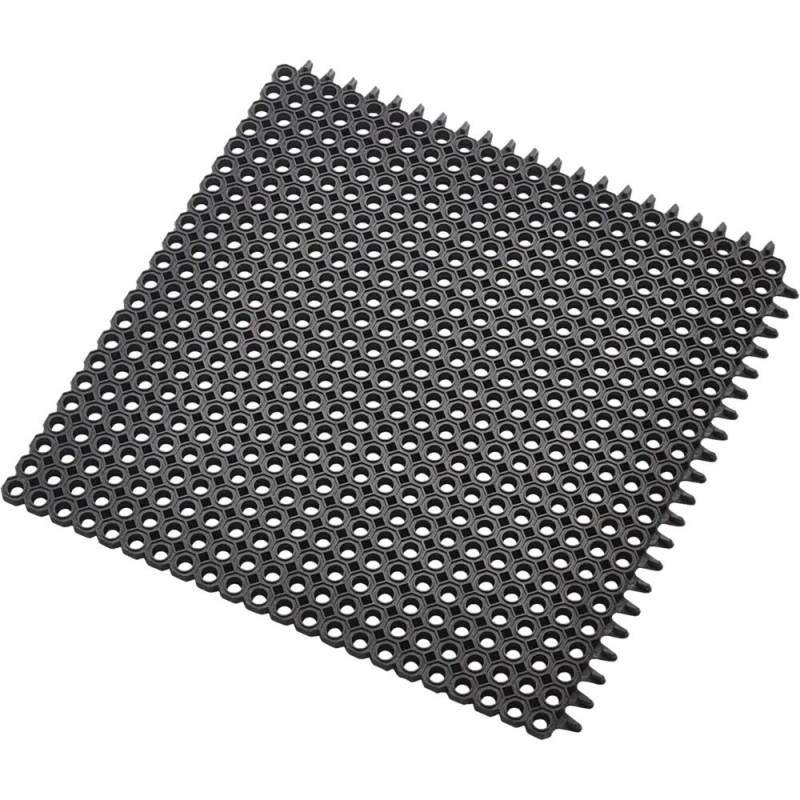 Modulm&aring;tte, 50x50x1,2cm, sort, gummi *Denne vare tages ikke retur*