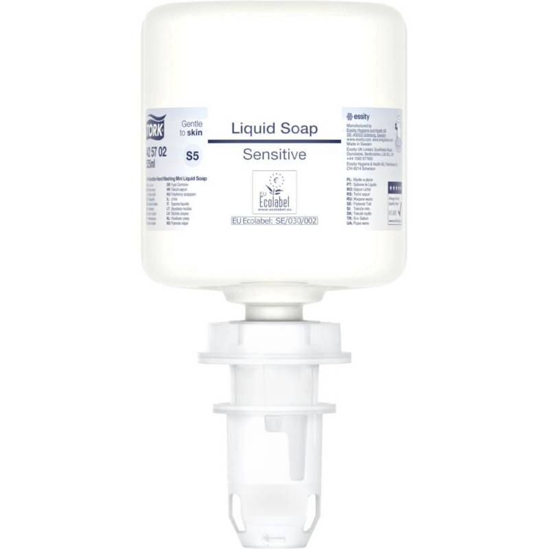 H&aring;nds&aelig;be, Tork S5 Mini, 525 ml, sensitiv, uden farve og parfume, flydende
