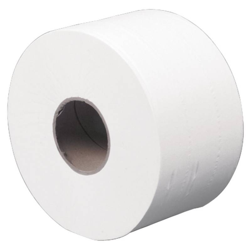 Jumborulle, neutral, 2-lags, Mini, 200m x 9,2cm, &Oslash;19,5cm, hvid, nyfiber