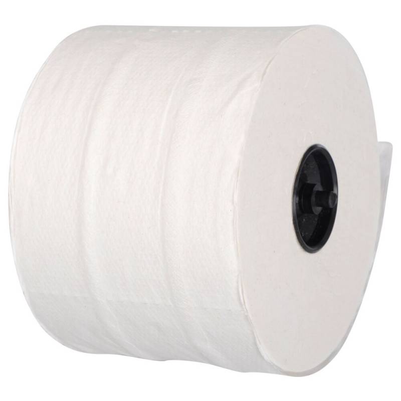 Toiletpapir, ABENA Care-Ness Classic, 2-lags, 100m x 9,8cm, &Oslash;13,2cm, hvid, blandingsfibre