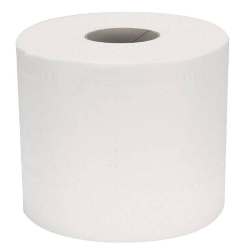 Toiletpapir, Grite, 2-lags, 55m x 9,6cm, &Oslash;11cm, hvid, nyfiber