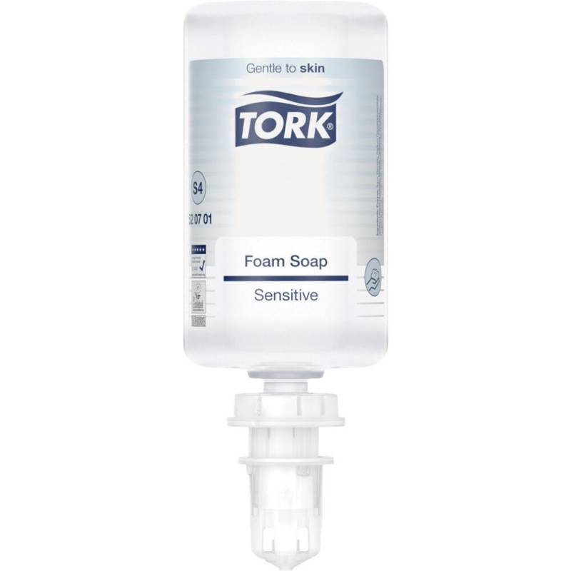 Skums&aelig;be, Tork S4 Sensitiv, 1000 ml, uden farve og parfume,0,4 ml pr. dosering