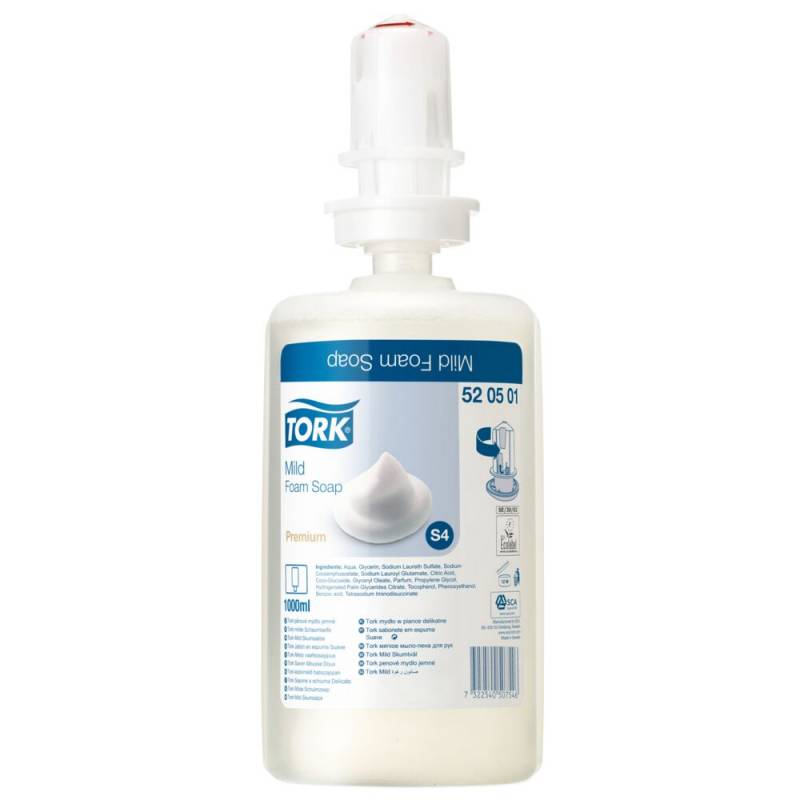 Skums&aelig;be, Tork S4 Premium, 1000 ml, med parfume,0,4 ml pr. dosering