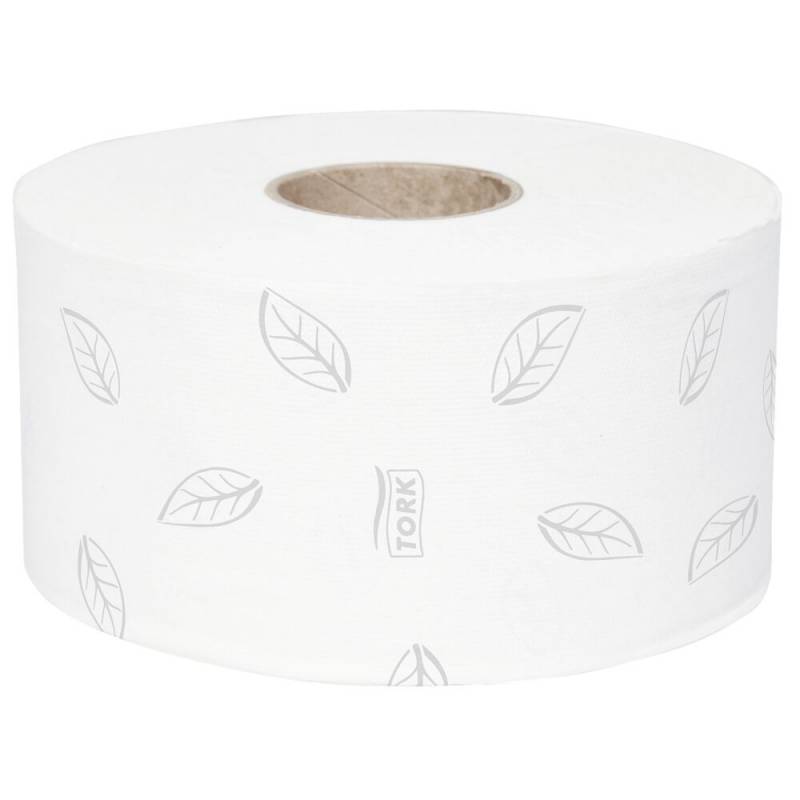 Jumborulle, Tork T2 Advanced, 2-lags, Mini, 170m x 9,4cm, &Oslash;18,8cm, hvid, genanvendt papir