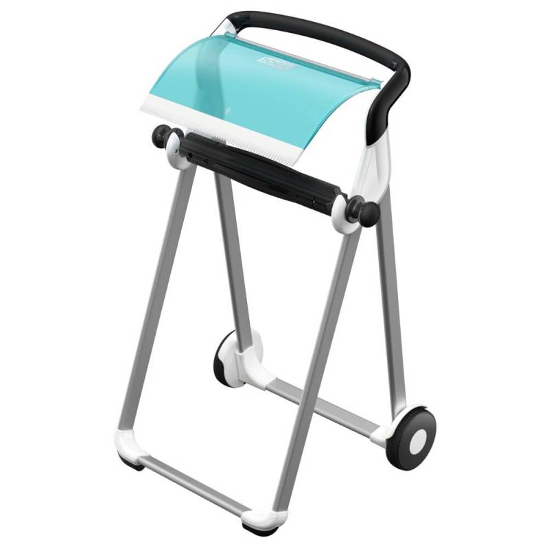 Gulvstativ, Tork W1, 53x64,6x100,6cm, hvid, metal/plast, til v&aelig;rkstedsruller