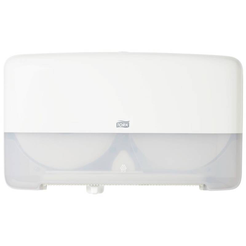 Dispenser, Tork T2, Mini, 14,6x43,2x25,6cm, hvid, plast, til mini jumboruller