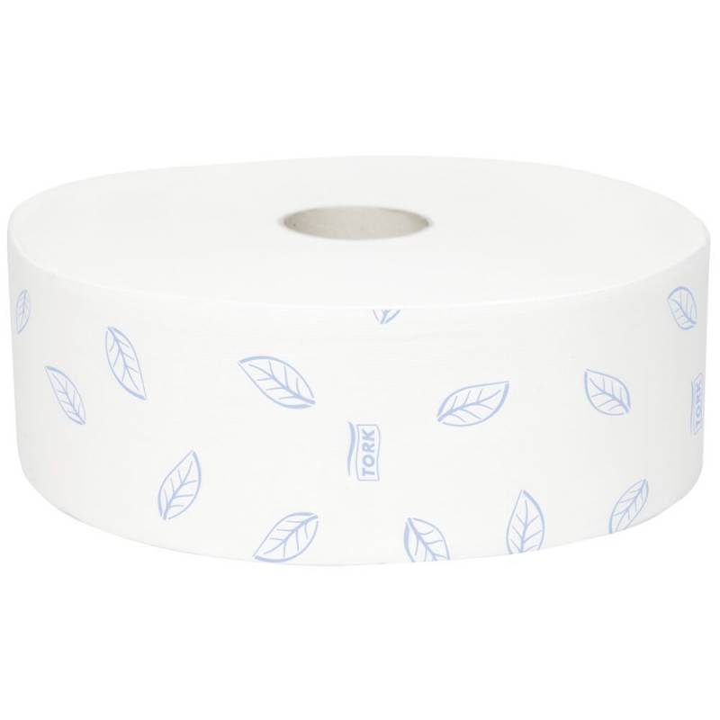 Jumborulle, Tork T1 Premium, 2-lags, Midi, 360m x 9,7cm, &Oslash;26cm, hvid, genanvendt papir