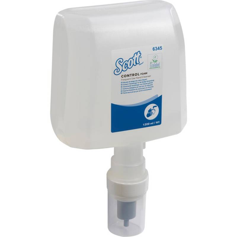 Skums&aelig;be, Kimberly-Clark Scott Luksus, 1200 ml, uden farve og parfume,1,25 ml pr. dosering