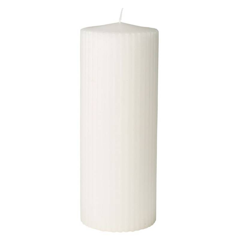 Bloklys, 18cm, &Oslash;7cm, hvid, 77 timer, paraffin