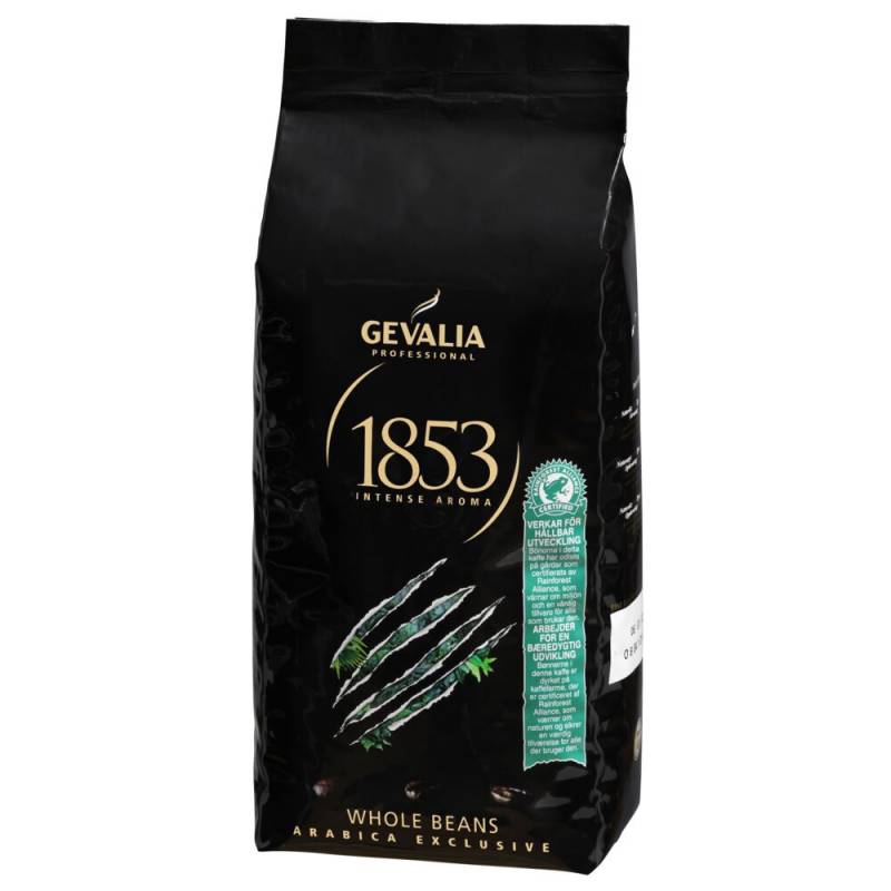 Kaffe, Gevalia 1853 Professionel, helb&oslash;nner, 1 kg *Denne vare tages ikke retur*