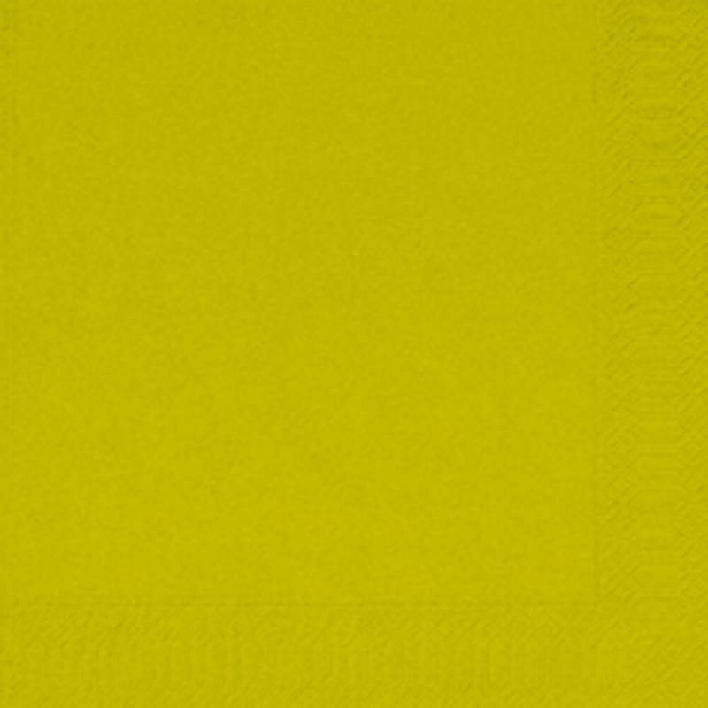 Frokostserviet, Duni, 2-lags, 1/4 fold, 33x33cm, kiwi, nyfiber