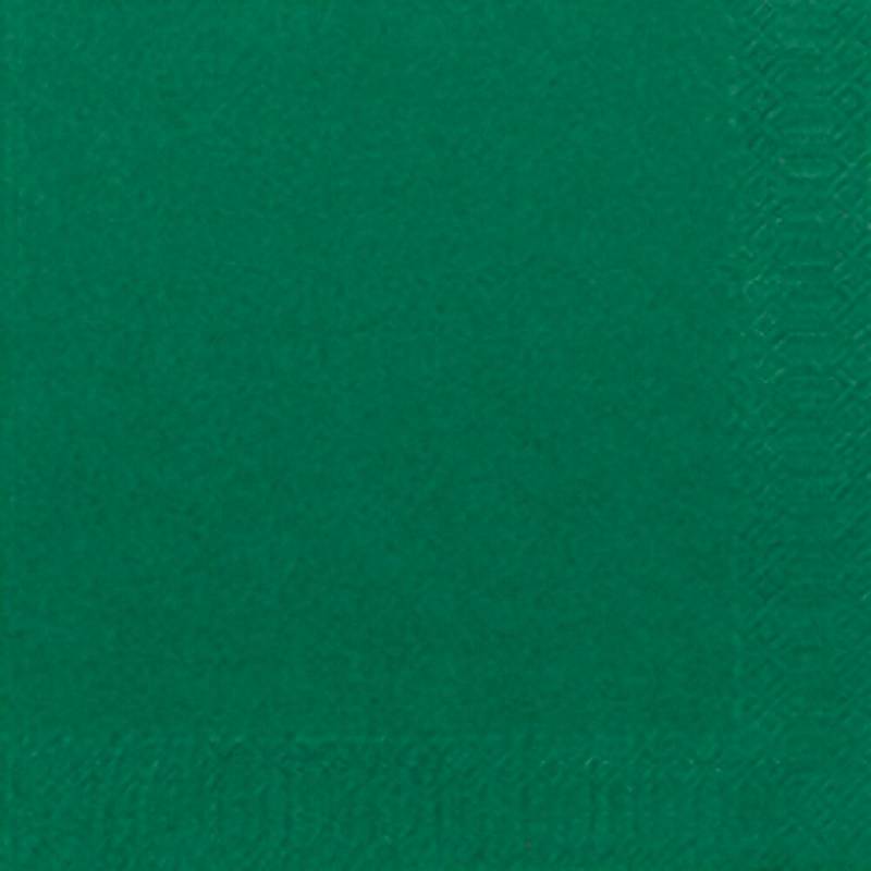Kaffeserviet, Duni, 3-lags, 1/4 fold, 24x24cm, m&oslash;rkegr&oslash;n, nyfiber *Denne vare tages ikke retur*