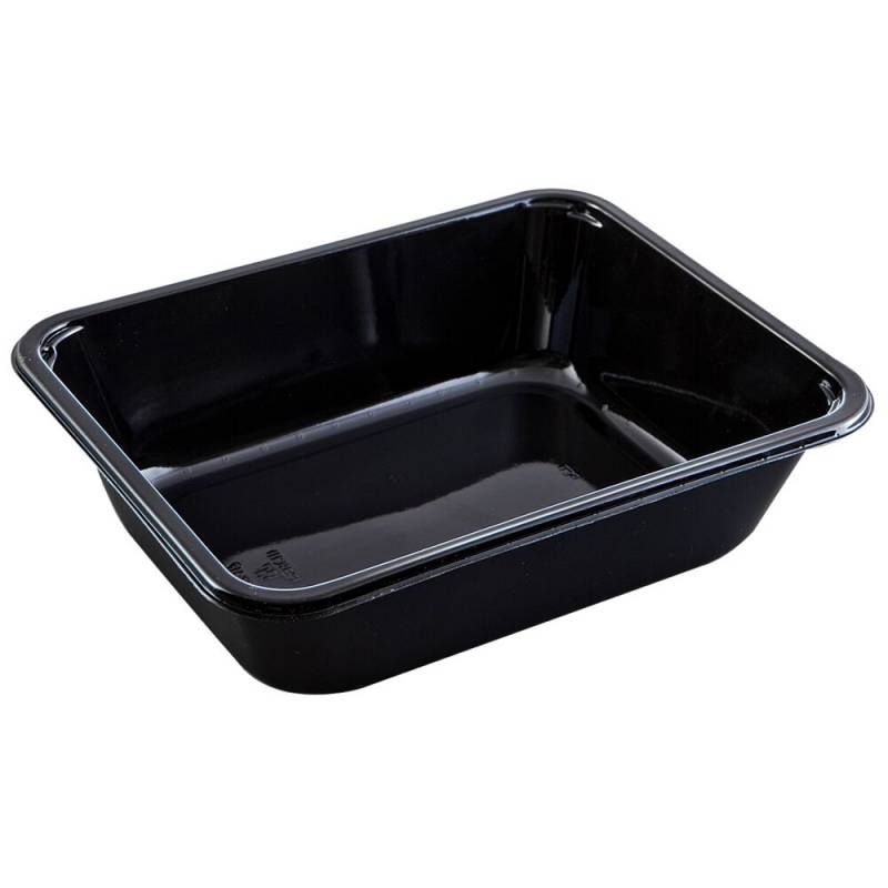 Bakke, C 2227-1F, 22,7x17,8x6cm, 1660 ml, sort, CPET, 1-rums, 1660 ml, standard serie, hovedret