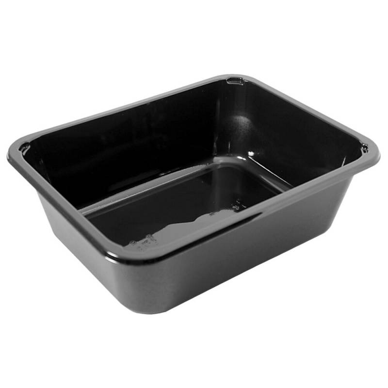 Bakke, C 2227-1O, 22,7x17,8x7cm, 1965 ml, sort, CPET, 1-rums, 1965 ml, standard serie, hovedret, 74 % RPET - 26 % PET