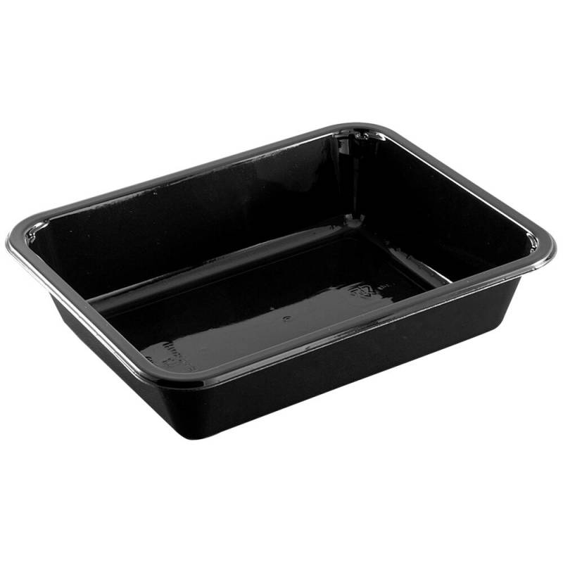 Bakke, C 2227-1D, 22,7x17,8x5cm, 1410 ml, sort, CPET, 1-rums, 1410 ml, standard serie, hovedret