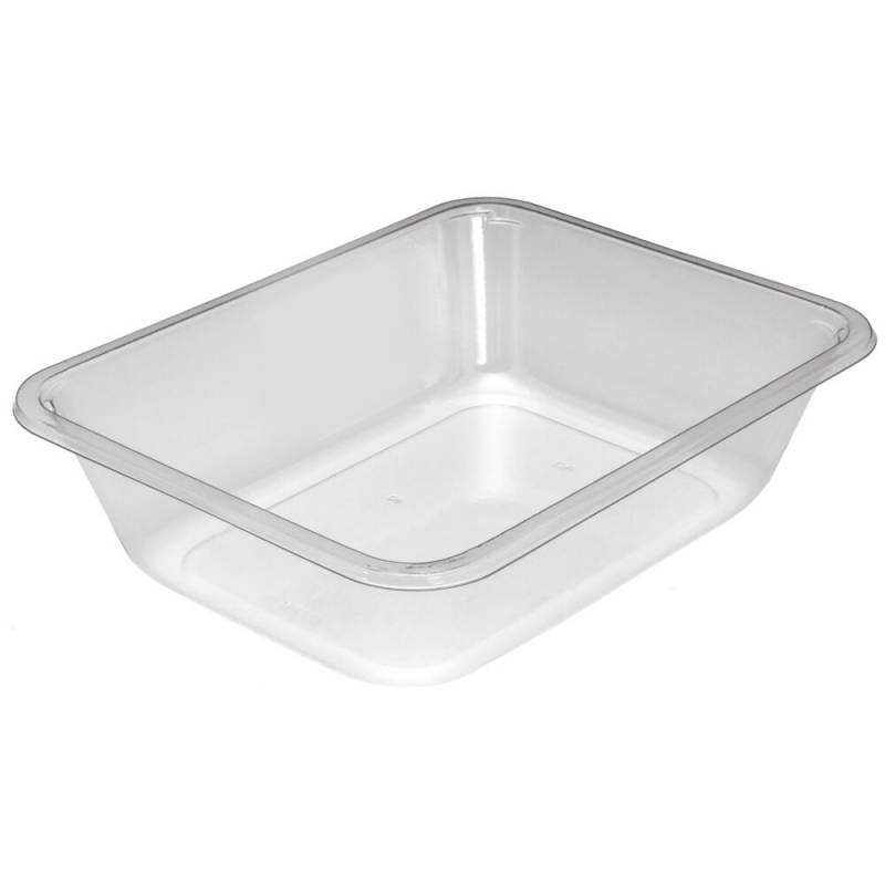 Bakke, K 2227-1G, 22,7x17,8x6cm, 1660 ml, klar, APET, 1-rums, 1660 ml, standard serie, hovedret