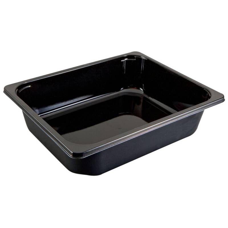 Bakke, C 2325-1B, 32,5x26,5x8cm, 5100 ml, sort, CPET, 1-rums, 5100 ml, standard serie, 1/2 GN