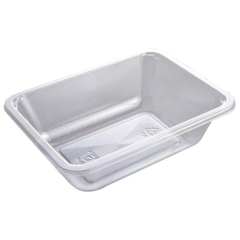 Bakke, 17,1x12,7x5cm, 665 ml, klar, APET, 1-rums, 665 ml, standard serie, biret