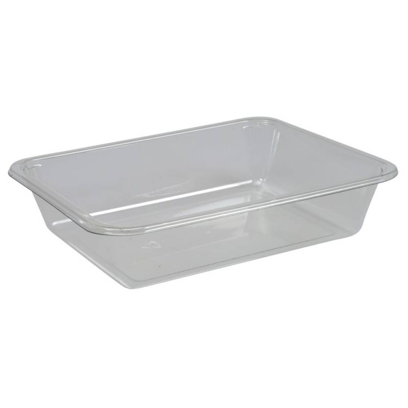 Bakke, K 2227-1D, 22,7x17,8x5cm, 1415 ml, klar, APET, 1-rums, 1415 ml, standard serie, hovedret