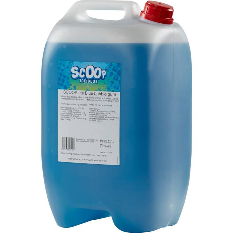 L&aelig;skedrik/Slush Ice, Scoop, 10 l, Ice Blue, uden azofarvestoffer