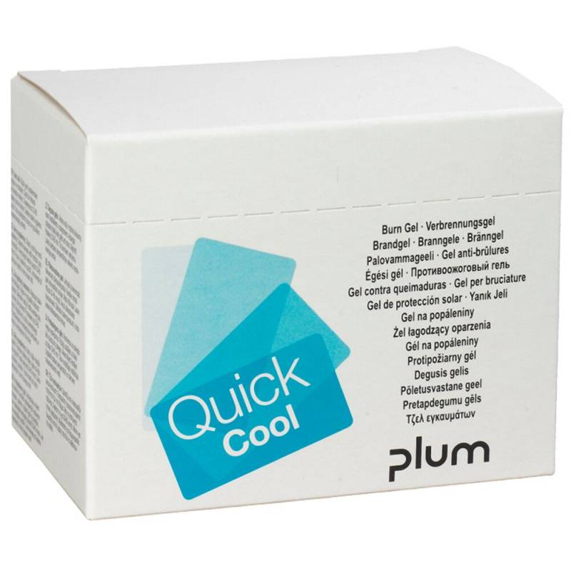 Brands&aring;rsbehandling, QuickCool, 6,5x7,75cm, hydrogel, med Tea Tree Oil, steril *Denne vare tages ikke retur*