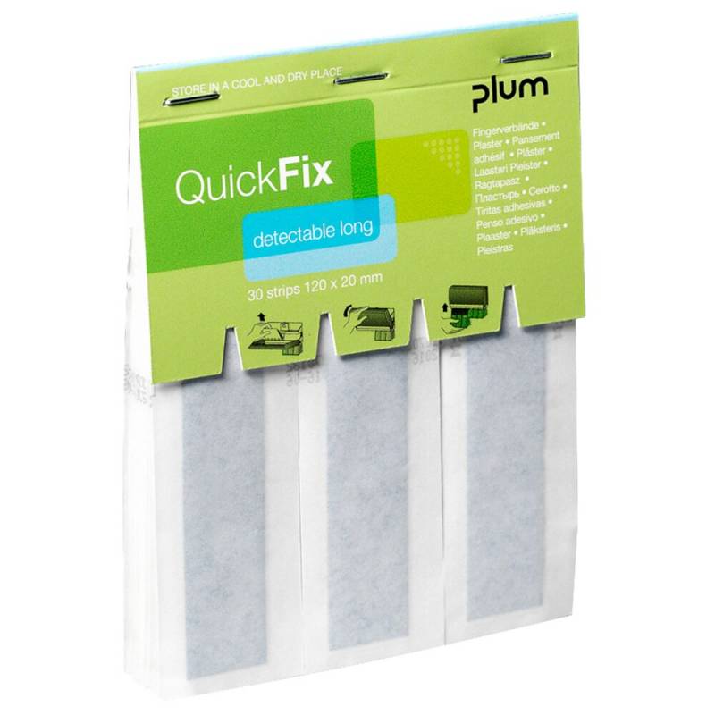 H&aelig;fteplaster, QuickFix, 12x2cm, bl&aring;