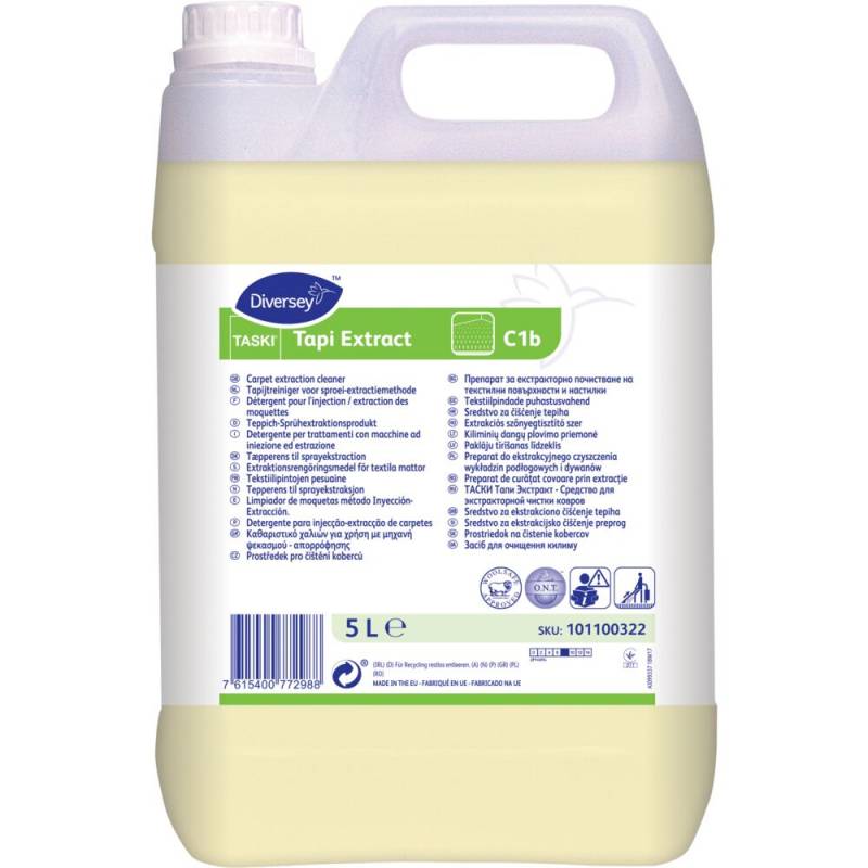 T&aelig;pperens, Diversey TASKI Tapi Extract C1b, 5 l, uden farve, med parfume