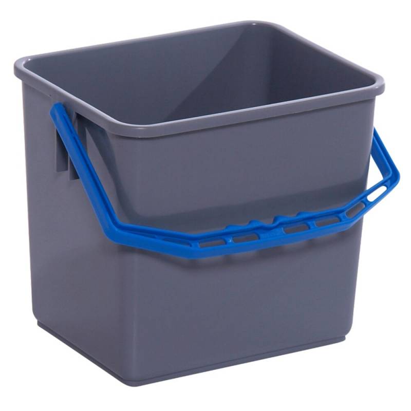 Inventarspand, Tina Trolleys, 240x190x220mm, gr&aring;, PP, med bl&aring; hank, 6 ltr. *Denne vare tages ikke retur*