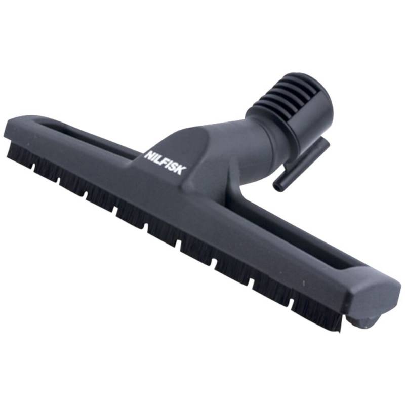 Parketmundstykke, Nilfisk, GD5, GD930, VP300/600/930, 300mm, &Oslash;32mm, sort, plast, med b&oslash;rsteh&aring;r, clips og hjul *Denne vare tages ikke retur*