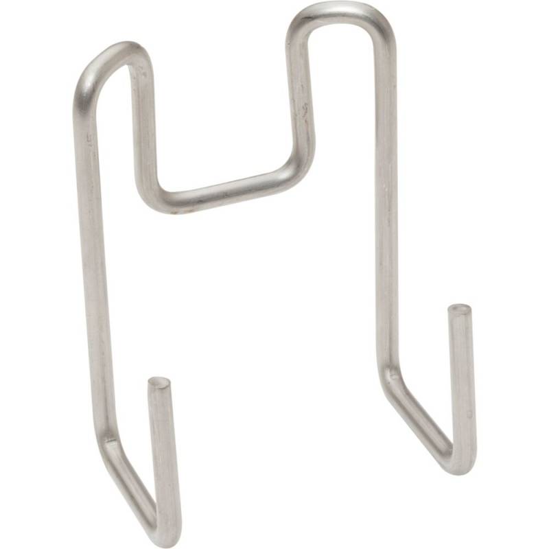 Redskabskrog, Diversey TASKI, 65x89x60mm, s&oslash;lv, metal, til montering p&aring; reng&oslash;ringsvogn, lang *Denne vare tages ikke retur*