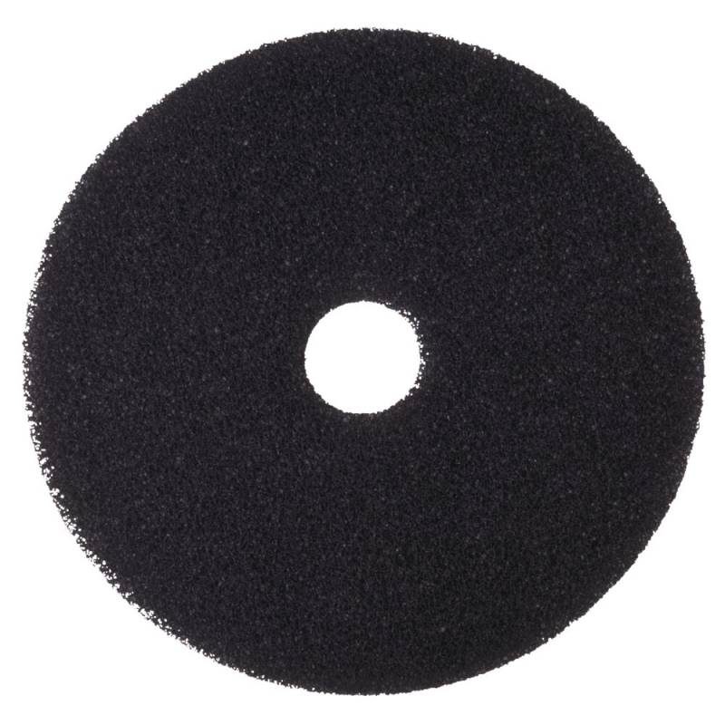 Gulvrondel, 3M Scotch-Brite, 21", &Oslash;530mm, sort, 85 mm, polyester, til grovere reng&oslash;ring og v&aring;dskuring *Denne vare tages ikke retur*