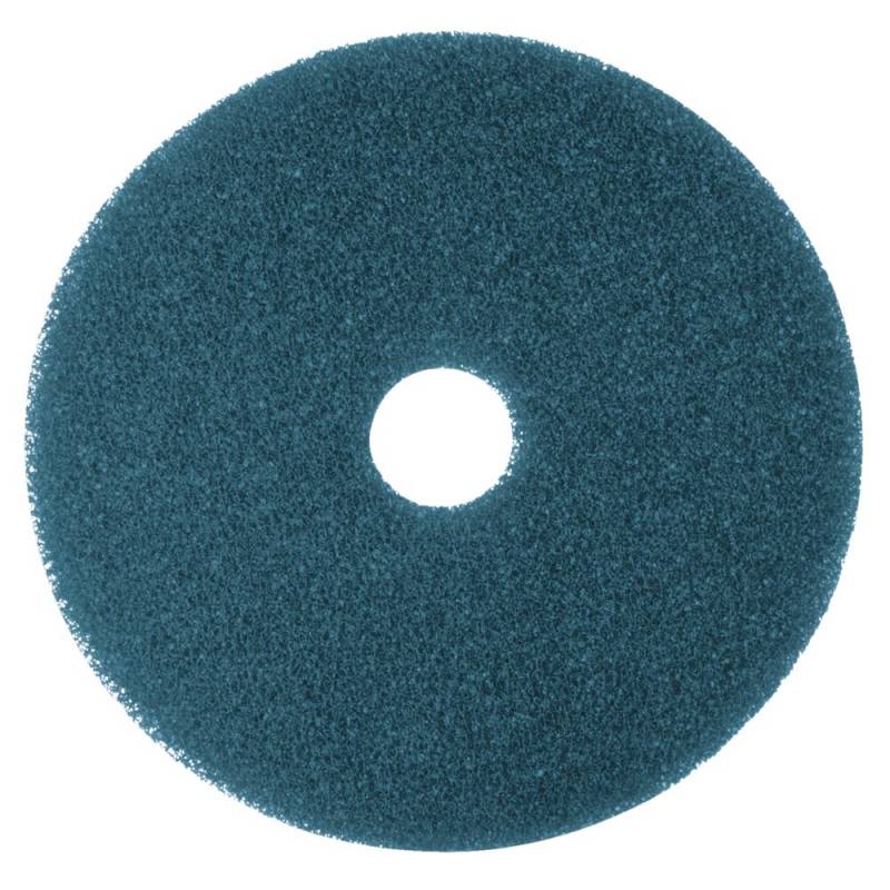Gulvrondel, 3M Scotch-Brite, 13", &Oslash;330mm, bl&aring;, 85 mm, polyester, til almindelig reng&oslash;ring og skuring *Denne vare tages ikke retur*