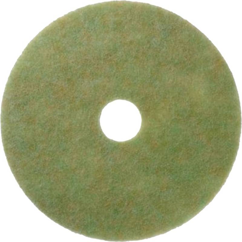 Gulvrondel, 3M Scotch-Brite, 14", &Oslash;355mm, for&aring;rsgr&oslash;n, 85 mm, polyester, til reng&oslash;ring og polering *Denne vare tages ikke retur*