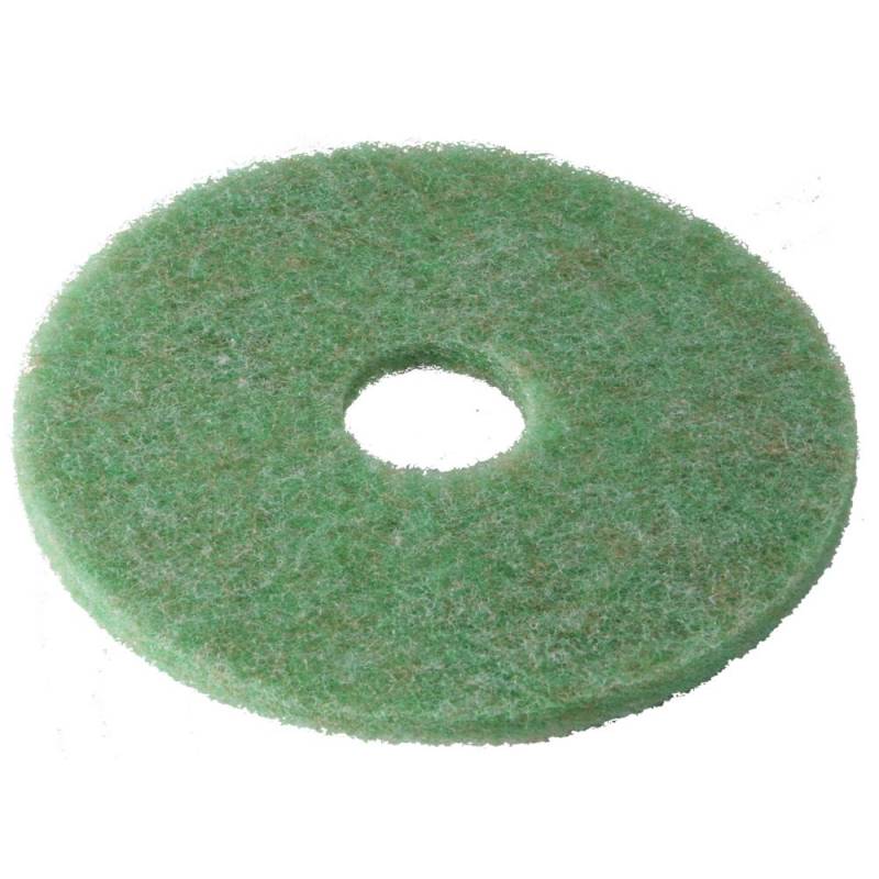 Gulvrondel, 3M Scotch-Brite, 16", &Oslash;406mm, gr&oslash;n, 85 mm, polyester, til reng&oslash;ring og polering *Denne vare tages ikke retur*