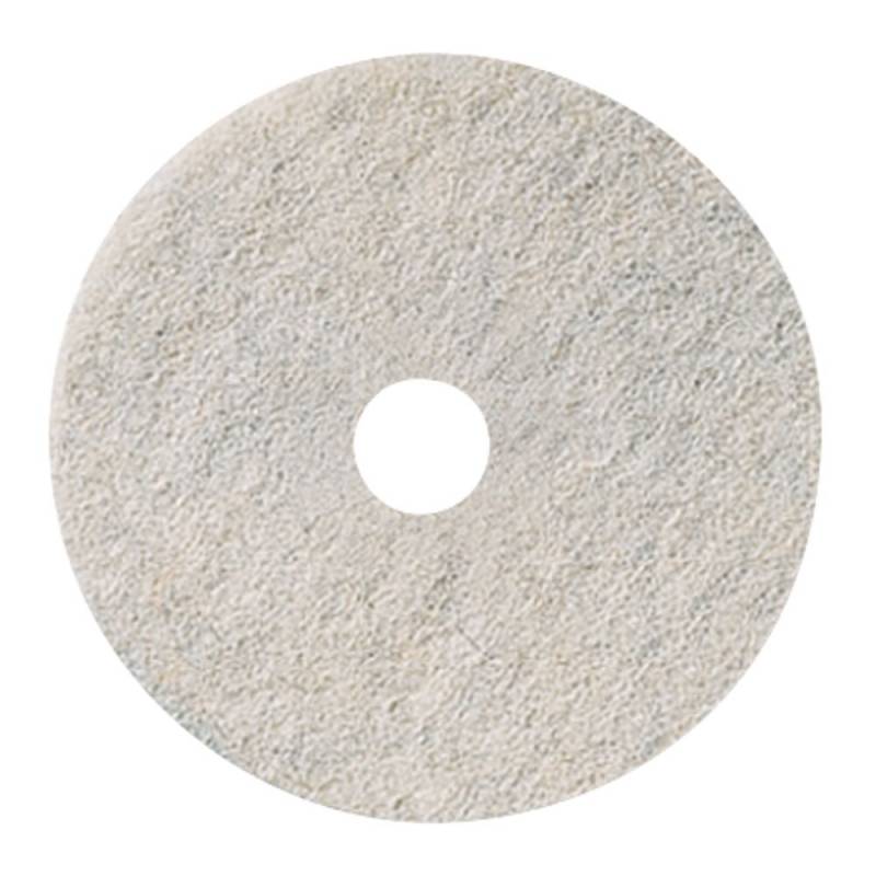 Gulvrondel, 3M Scotch-Brite, 21", &Oslash;530mm, hvid, 85 mm, polyester, til let reng&oslash;ring *Denne vare tages ikke retur*