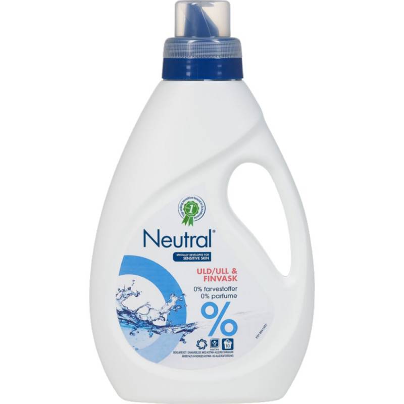T&oslash;jvask, Neutral, 750 ml, uld- og sk&aring;nevask, uden farve og parfume