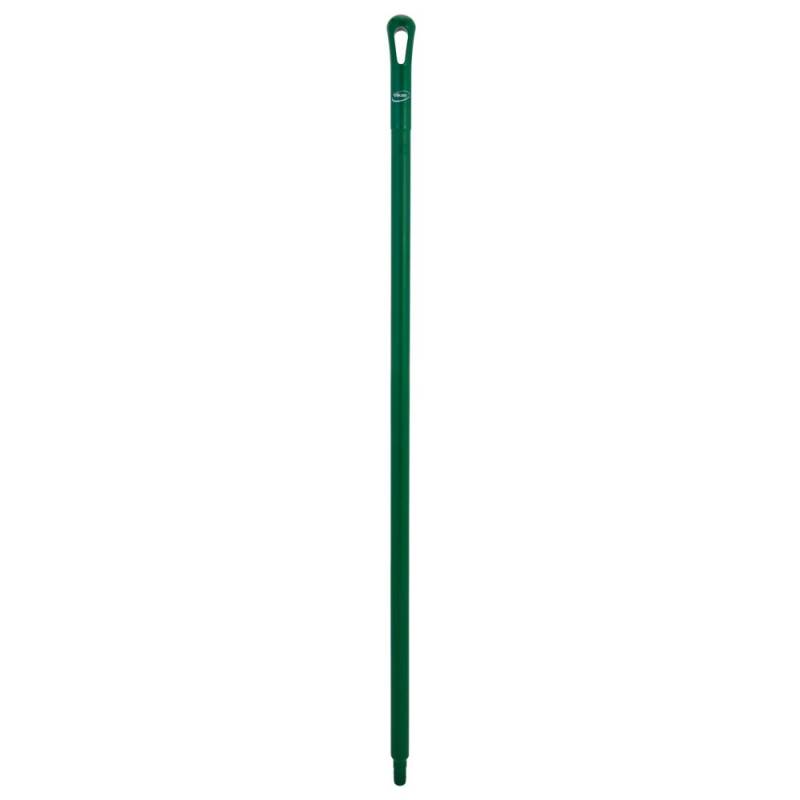 Skaft, med gevind, Vikan, 130cm, &Oslash;34cm, gr&oslash;n, glas/PP, ultra hygiejnisk *Denne vare tages ikke retur*