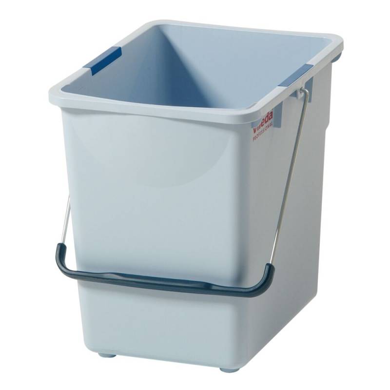 Inventarspand, Vileda Origo, 41,2x30,4x86,8cm, 25 l, gr&aring;, rPP/PP, med hank og farvekodeclips