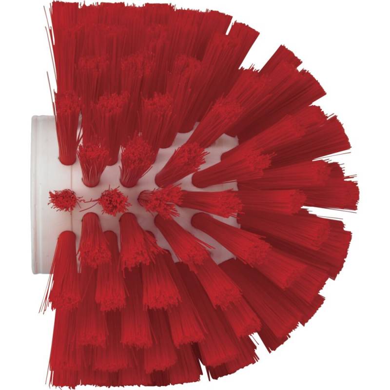 Cylinderb&oslash;rste, Vikan, 13cm, &Oslash;13,5cm, r&oslash;d, polyester/PP/rustfrit st&aring;l, medium *Denne vare tages ikke retur*