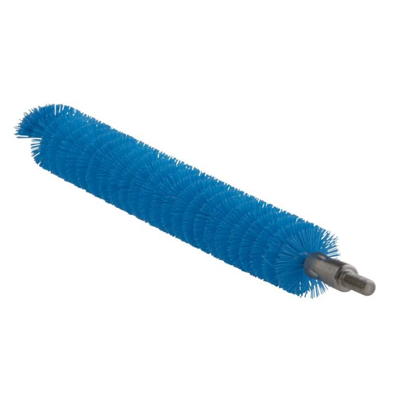 R&oslash;rrenserhoved, Vikan, 20cm, &Oslash;2cm, bl&aring;, polyester/PP/rustfrit st&aring;l, medium