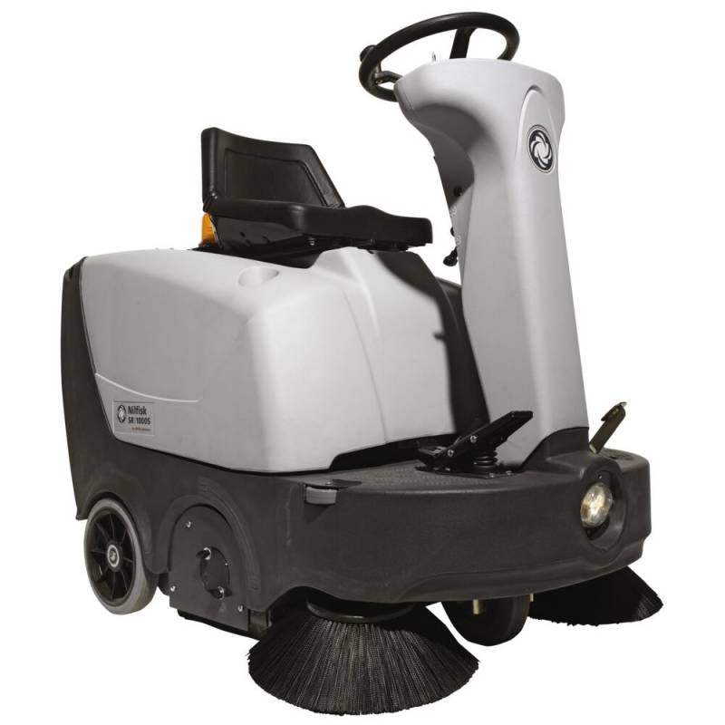 Fejemaskine, Nilfisk, SR 1000S COMPLETE, gr&aring;, 1-rums, 50 l, ride-on, 1000 mm *Denne vare tages ikke retur*