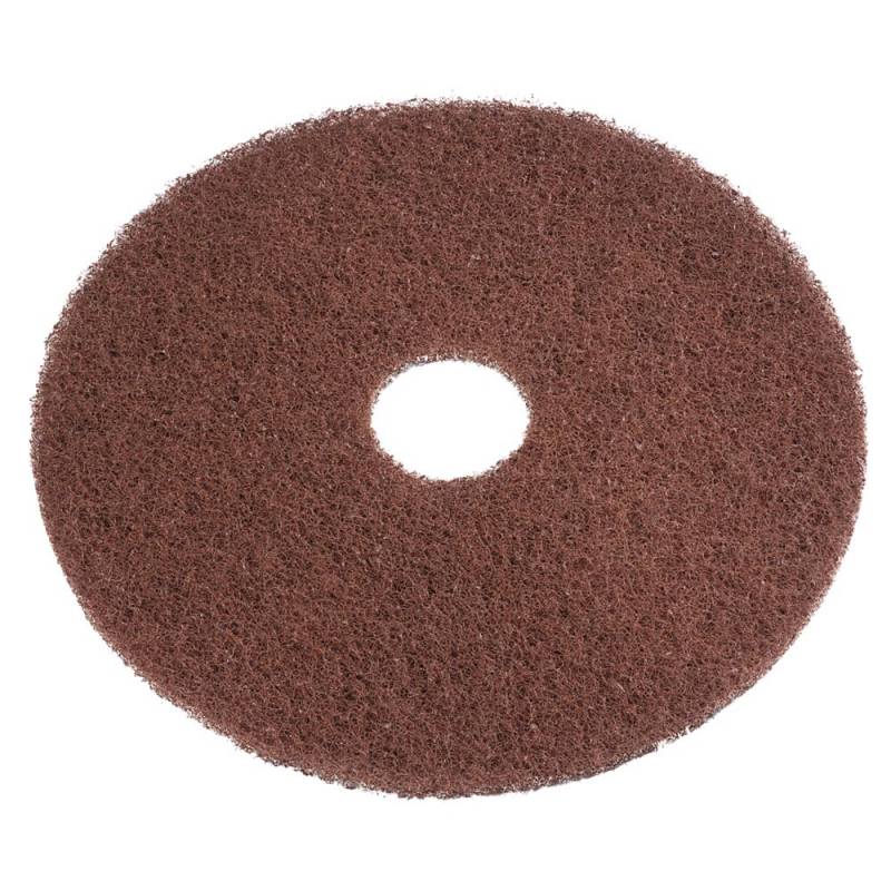 Gulvrondel, Nilfisk, Eco, 21", &Oslash;530mm, brun, 85 mm, RPET, til fjernelse af polish og opskuring *Denne vare tages ikke retur*