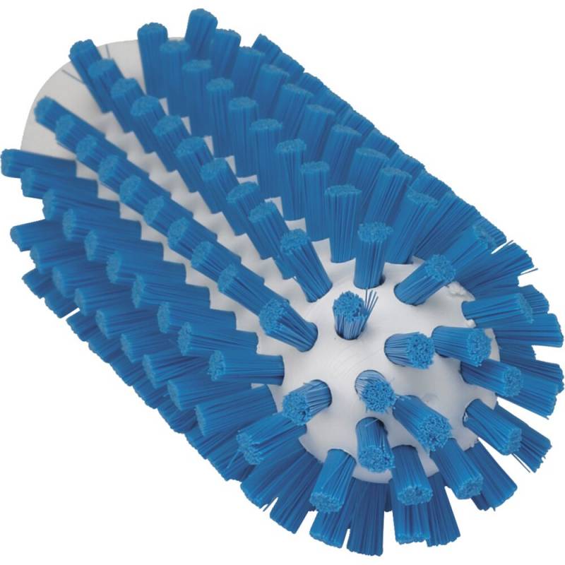 R&oslash;rb&oslash;rstehoved, Vikan, 14cm, &Oslash;5cm, bl&aring;, polyester/PP/rustfrit st&aring;l, stiv *Denne vare tages ikke retur*