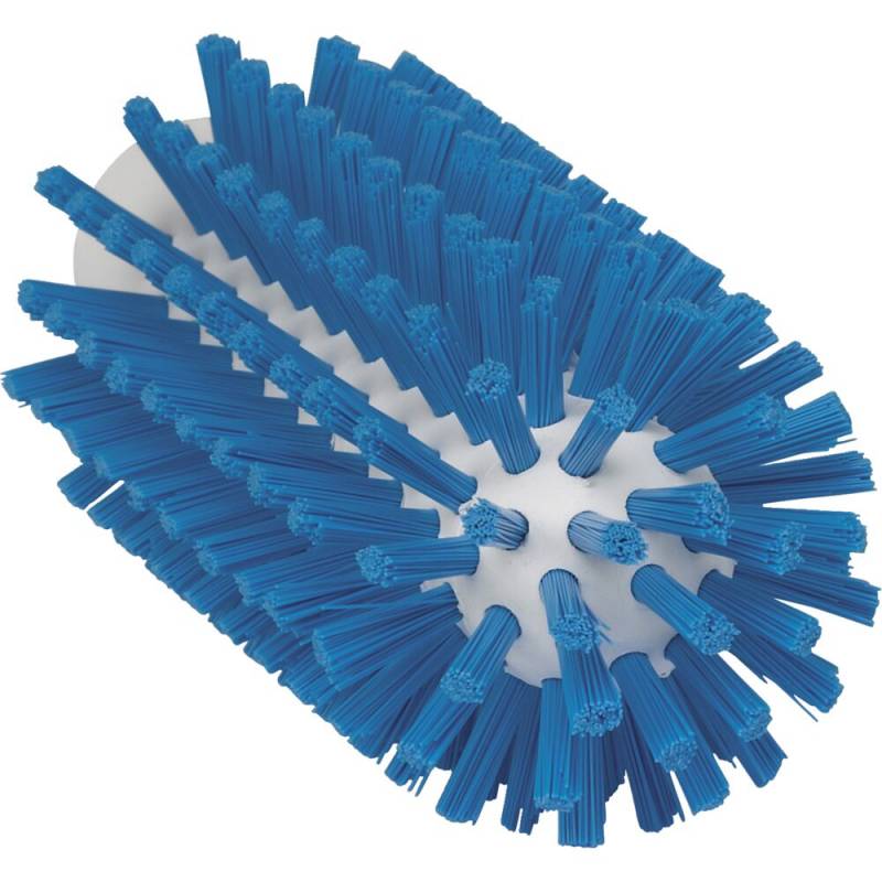 R&oslash;rb&oslash;rstehoved, Vikan, 14,5cm, &Oslash;6,3cm, bl&aring;, polyester/PP/rustfrit st&aring;l, stiv *Denne vare tages ikke retur*